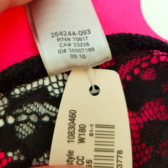 Victoria's Secret Vintage Very Sexy Lace Rhinestone Crystal Cheeky Panty NWT - Picture 8 of 13